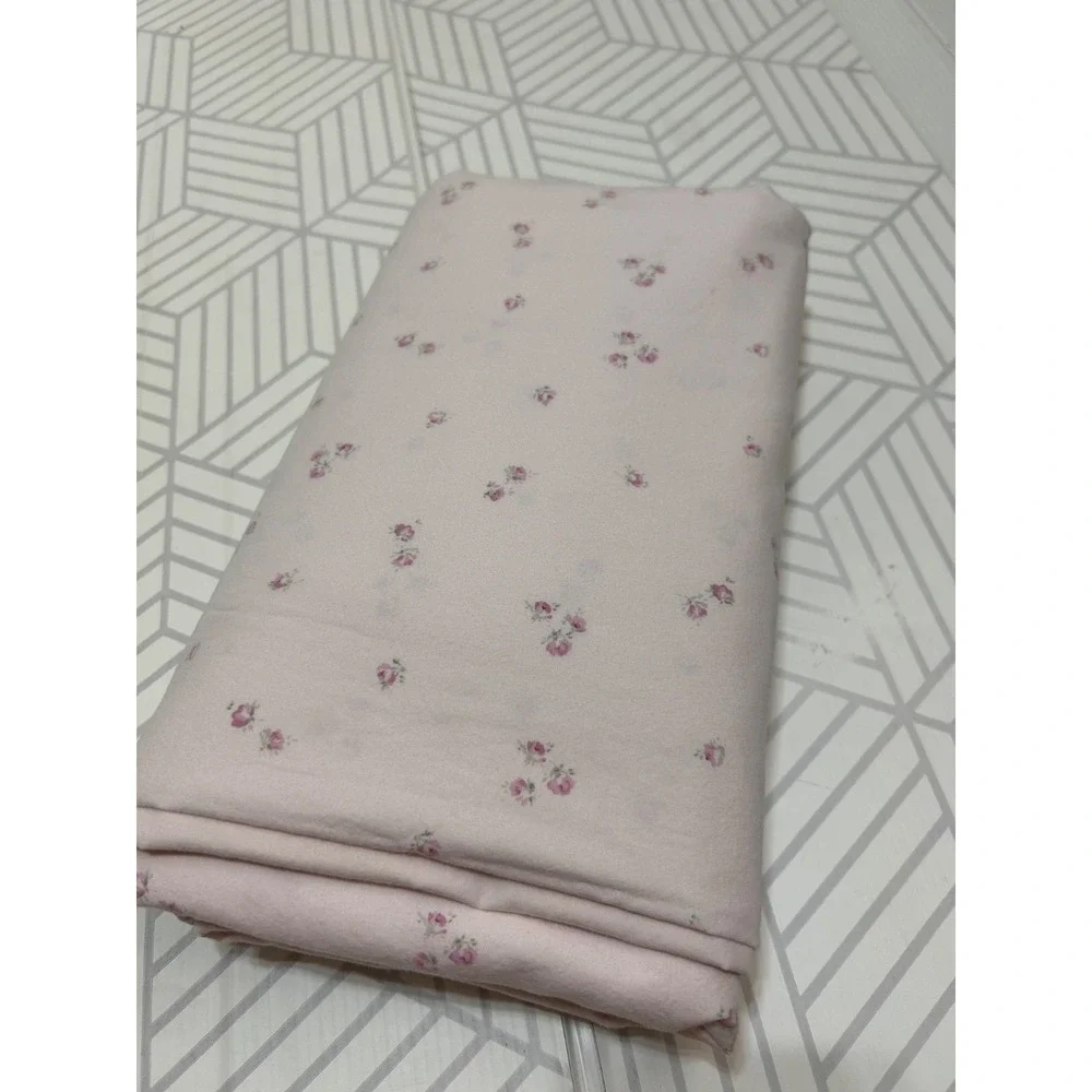 Simply Shabby Chic Pink Ditsy Rose Floral Queen Flat Sheet 102
